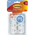 Command™ Clear Plastic Hook - Adhesive, 18-Pack