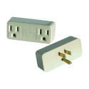 Ivory Double Outlet Thermostatically Controlled Surge Protector 