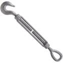 Turnbuckle, 1040-Pound Working Load Limit, Hook Fitting A, Eye Fitting B, Steel