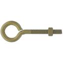 Eye Bolt With Hex Nut, 1/2 In Thread, Steel, Gold