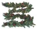9-Foot Canadian Pine Garland With Cones