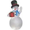 6-Foot Inflatable Waving Snowman Decoration