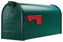 9-Inch Green Standard Mailbox
