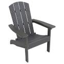 Gray Resin Wood Adirondack Chair