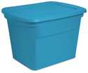 18-Gallon Blue Morpho Storage Tote With Lid