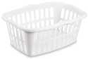 1.5 Bushel Rectangular Laundry Basket, White