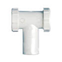 Center Outlet And Tailpiece, 1-1/2-Inch Run, Slip Joint Run Connection, 1-1/2-Inch Branch, White