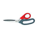 3-1/2-Inch Length Of Cut 8-1/2-Inch Oal Gray/Red Handle Stainless Steel Household Scissor 