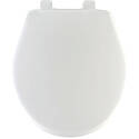 White Round Plastic Slow Close Toilet Seat