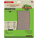9-Inch x 11-Inch Assorted Grit Sanding Sheets, 5-Pack
