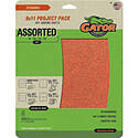 9-Inch x 11-Inch Garnet Abrasive Assorted Grit Sanding Sheets, 4-Pack
