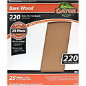 9-Inch X 11-Inch 220-Grit Bare Wood Sanding Sheet, 1-Sheet
