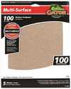 Gator Multi-Surface 100-Grit Sandpaper 5-Pack