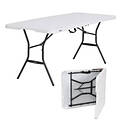 White Fold-In-Half Utility Table 30 x 72-Inch