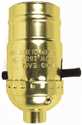 660-Watt Brass On/Off Push Through Lamp Socket