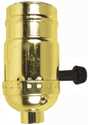 250-Watt Brass On/Off Turn Knob Lamp Socket