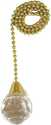 12-Inch Solid Brass Beaded Ceiling Fan Pull Chain With Acrylic Sphere