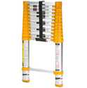 Home Series 12.5 ft Type II Aluminum Alloy Telescoping Ladder, 225 Lb Rated