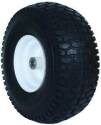 Kenda Turf Rider Pneumatic  Smooth White Garden Tractor Tire Mounted on Wheel  Hub Assembly