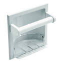 White Recessed Mounting Soap Dish