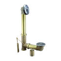 Bath Drain Assembly, Brass, Chrome, For Built In Tubs
