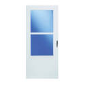 Traditional White Single Ventilation Storm Door