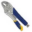 7-Inch Steel Fast Release Curved Jaw Locking Pliers With Wire Cutter