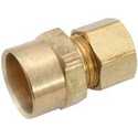 5/8 in. Compression x 3/8 in. Sweat Brass Adapter Fitting - 1-Pack