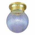 Ceiling Light Fixture, 60 W, CFL Lamp, Polished Brass