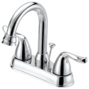2-Handle Metal & Plastic Chrome Plated Lavatory Faucet