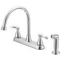 Chrome 2-Handle Kitchen Faucet
