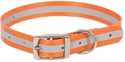 1 x 28-Inch Orange And Gray Reflective Dog Collar