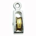 1/4-Inch Rope 40-Lb Working Load 1-Inch Sheave Nickel Single Pulley  