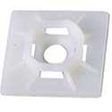 White Cable Tie Mounting Base