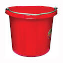 20-Quart Red Flat-Sided Bucket