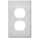 White Standard Duplex Receptacle Wall Plate