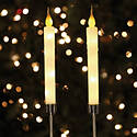 Solaris™ LED Solar White Candle Garden Stake — 40 in.