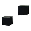 5-Inch X 5-Inch Black Wall Cube Shelf Kit, 25-Pound Capacity