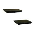 8-Inch X 10-Inch Black Floating Shelf 2-Pack, 30-Pound Weight Capacity