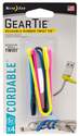 6-Inch GearTie Reusable Rubber Twist Tie, Assorted Colors