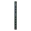 48-Inch Black Steel Wall Mount Double Slot Shelf Standard