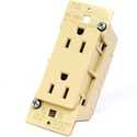 Ivory Duplex Receptacle Electrical Outlet 