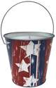 5-Inch Stars And Stripes Citronella Bucket Candle