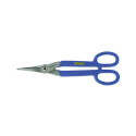 Tinner Snip, 2-3/4 In Length Of Cut, Steel Blade, Blue Handle, 12-3/4 In Oal