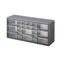 19-3/8 x 9-5/8-Inch Gray Styrene 22-Drawer Storage Cabinet  