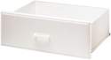 8-Inch White Deluxe Closet Drawer
