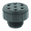 Filtered Drain Valve, 1/2 In Mpt, Thermoplastic