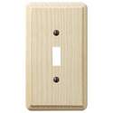 Contemporary Unfinished Ash Wood 1-Toggle Wall Plate