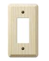 Contemporary Unfinished Ash Wood 1-Rocker Wall Plate