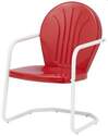 Red Retro Metal Chair